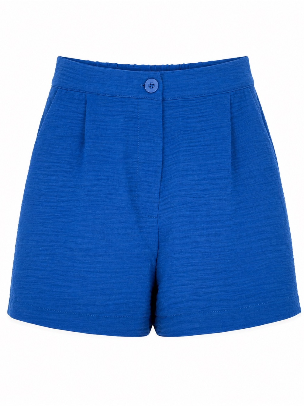 ZENANA Airflow Woven Royal Blue Women's High-Waist Casual Shorts
